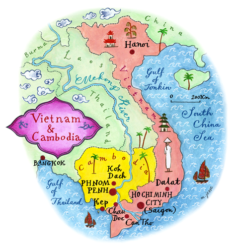 vietnam map